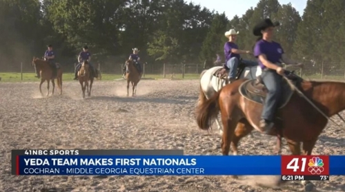 YEDA team practices at the Middle Georgia Equestrian Center.